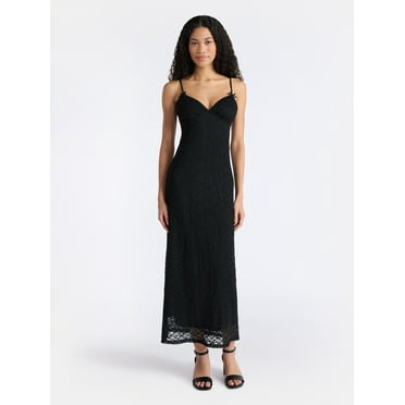 No Boundaries Triangle Top Maxi Dress, Women's