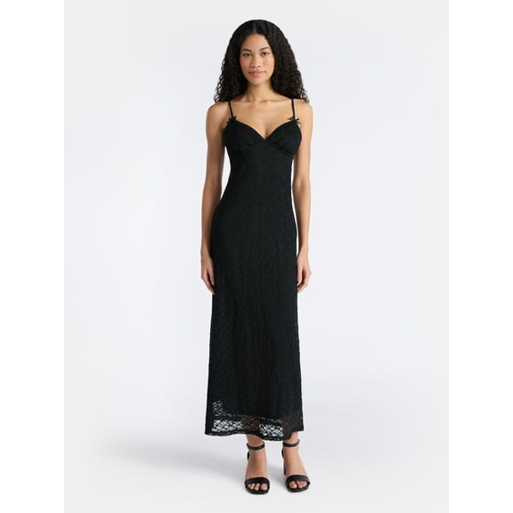 No Boundaries Triangle Top Maxi Dress, Women's