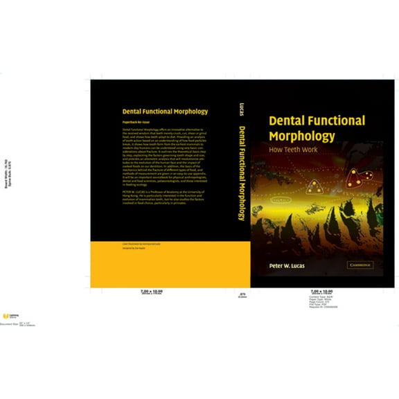Dental Functional Morphology: How Teeth Work, (Hardcover)