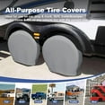 thumbnail image 4 of Tire Covers 2 Pack - Tough Tire Wheel Protector for Truck, SUV, Trailer, Camper, RV - Universal Fits Tire Diameters 26-28.75 inches, Charcoal M (Fits Tire Diameters 26''-28.75''), 4 of 5