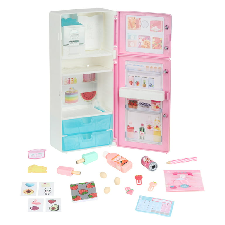 Mini Brands Extra Deep Toy Grocery Store Refrigerator Fridge Shelf for Mini  Brands 5 Surprise Toys Shopkins Real Littles 