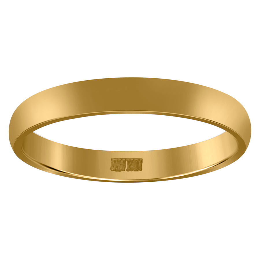 Solid 10k Gold 3MM Comfort Fit Men & Women Wedding Band Ring Fathers Day Jewelry Gifts