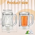 thumbnail image 4 of 4 Pcs Frozen Beer Mugs for Freezer Double Wall Gel Frosty Freezer Mugs Beer Ice Mugs for Freezer Dr, 4 of 5