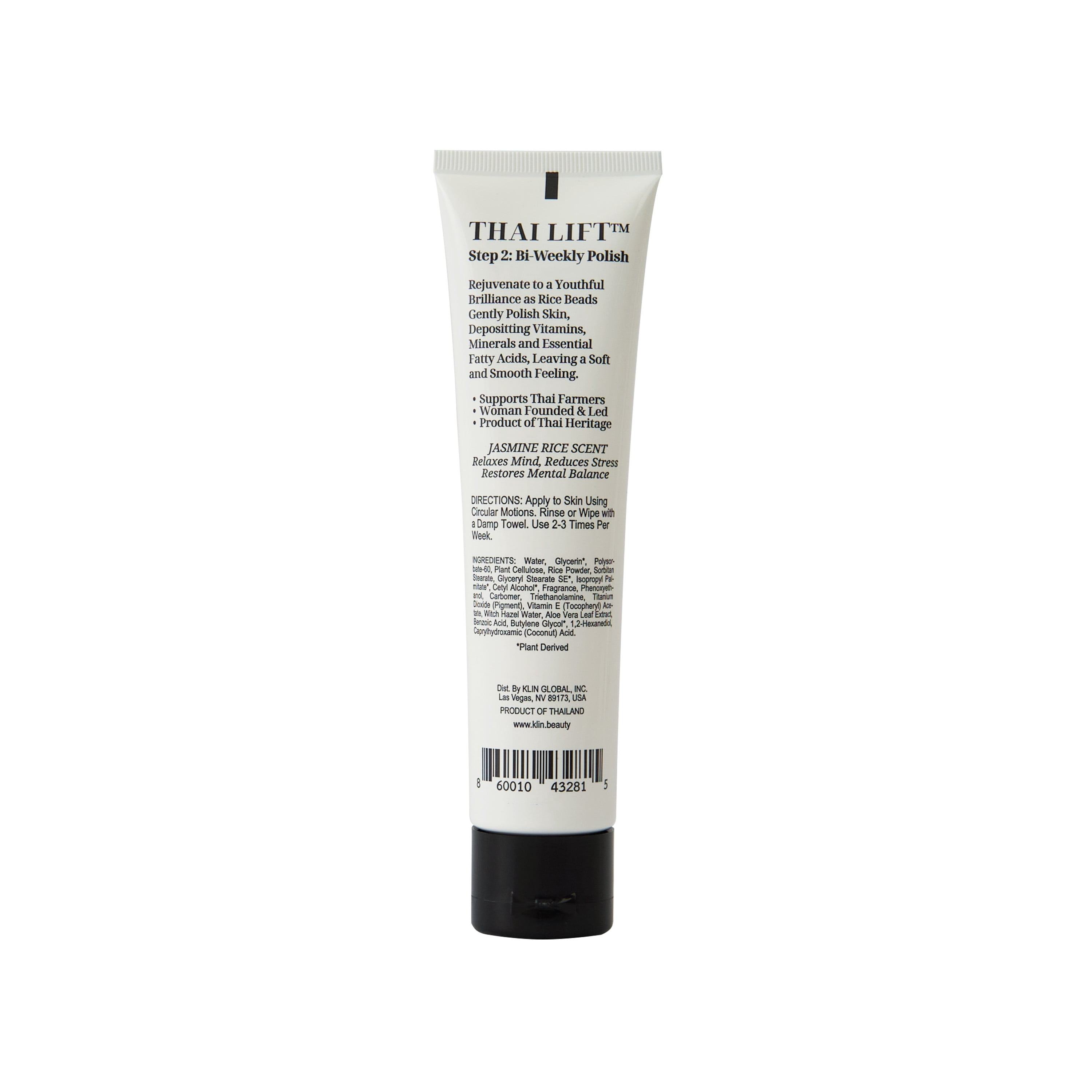 KLIN Jasmine Rice Face & Body SCRUB 114g | 4 oz - Thai Lift Step 2: Bi-Weekly Polish