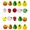 20, variant on Gieenan 10/20/30Pcs Fruit Glass Beads Hand Painted Glass Beads For Art Craft Friendship Bracelets Jewelry Crafting Accessories