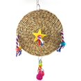 thumbnail image 1 of Parrot Chewing Toy Round Grass Woven Hanging Bird Chew Toy Parrot Rattan Ball, 1 of 10