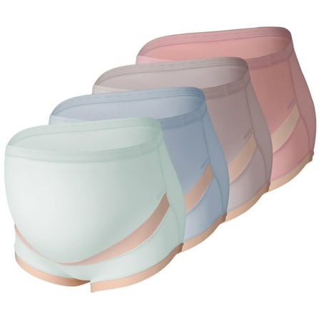 

Spdoo Plus Size Seamless Pregnancy Panties Over Bump Maternity Underwear Adjustable High Waist Postpartum Belly Support Briefs Multi-Pack