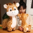 thumbnail image 5 of Cute Giraffe Stuffed Animal,19.6 Inch Giraffe Pillow Plush Toy,Soft Stuffed Food Giraffe Plushie Pillow Toys Doll Decorative Throw Pillows for Kids Boys Girls Birthday Xmas Gift,Brown, 5 of 5