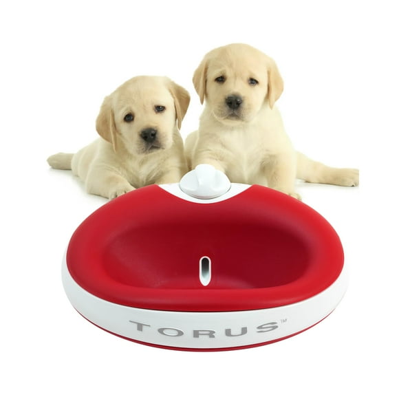 Dispensador de agua para perros Torus, 1 litro, filtrado, sin derrames, portátil