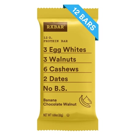 - RXBAR Whole Food Protein Bar Banana Chocolate Walnut 1.83oz Bars 12 Count