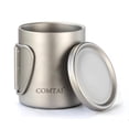 thumbnail image 4 of Double Wall Titanium Water Cup Coffee Tea Mug with Lid for Home Outdoor Camping, 4 of 8