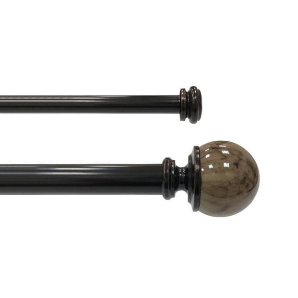 Cortinero Ajustable Doble Bronce 182-365 Cm