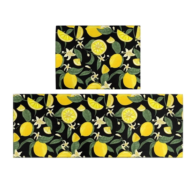 Set 2 Summer Day Kitchen Floor Rug And Mat Kitchen Rug Mat For Indoor Home Kitchen Cowhide Throw Blanket Light Carpet Area Rug Set Little Rugs Small Throws Rug Shaggy Cute Blankets for Women Throw for