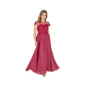 Women Chiffon Flare Formal Gown