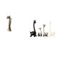 thumbnail image 1 of Figura de escritorio,Artesanía de escritorio con figuras africanas coleccionables,Estatua de dama tribal,pieza de arte para decoración del hogar,Estatua de alce y ciervo,Estatua de jirafa de, 1 of 8
