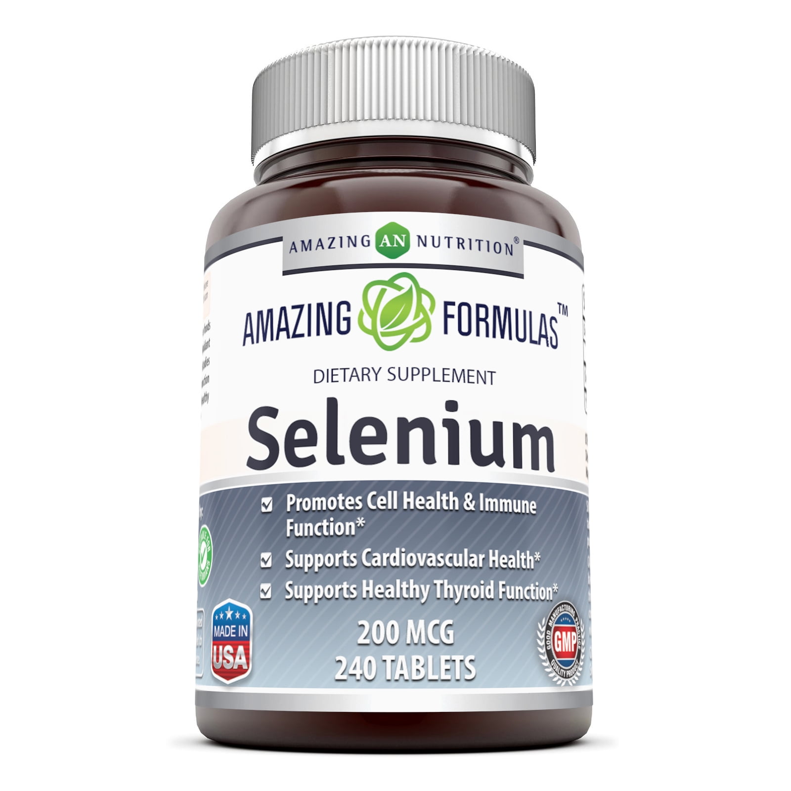 Amazing Formulas Selenium - 200 Mcg, 240 Tablets - Walmart ...