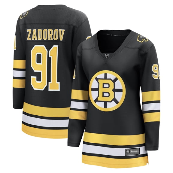 Women's Fanatics Nikita Zadorov Black Boston Bruins Home Breakaway Player Jersey