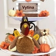 thumbnail image 5 of ETHKIA Thanksgiving Day Cute Decor Turkey Plush Ornaments, Handmade Gobbler Gifts Autumn Harvest Stuffed Turkey Doll Indoor Tabletop Decorations Yellow, 5 of 8