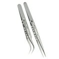 thumbnail image 5 of 2Pieces Multipurpose Stainless Steel Curved and Straight Tweezers Set for Beauty Enthusiasts and Home Use, 5 of 8