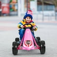 thumbnail image 4 of Go Kart Pedal Car Kids Ride On Toys Pedal Powered 4 Wheel Adjustable Seat Pink, 4 of 12