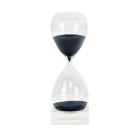 Bey-Berk International  60 Minute Crystal Base Navy Sand Timer