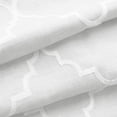 thumbnail image 4 of Hometrends Natalie 84" Back Tab Light Filtering Drapery Window Curtains Panel, White, 4 of 7