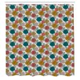 thumbnail image 3 of Ambesonne Floral Shower Curtain, Flowers Bouquets, 69"Wx70"L, Multicolor, 3 of 5