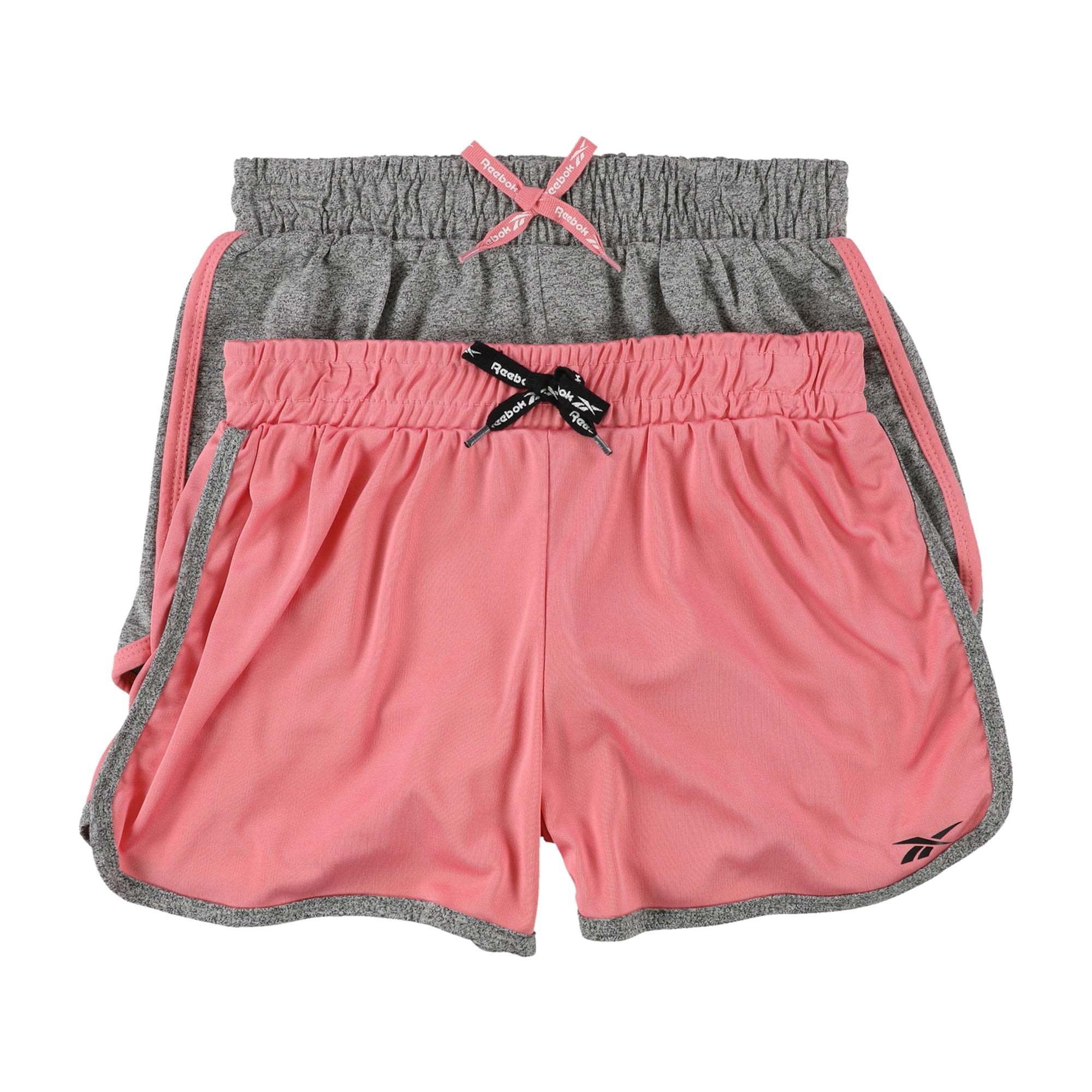 Reebok Girls 2 Pack Athletic Workout Shorts Multicoloured XL 14 16 Walmart