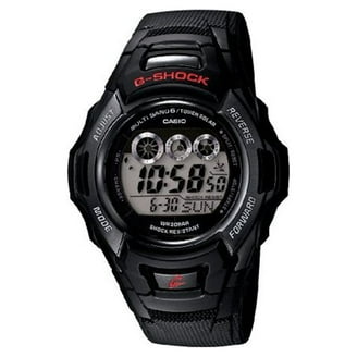 Casio Men's Solar Atomic Digital Black and Blue G-Shock Watch