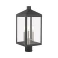 thumbnail image 6 of Livex Lighting - Nyack - 3 Light Outdoor Post Top Lantern in Mid Century Modern, 6 of 7