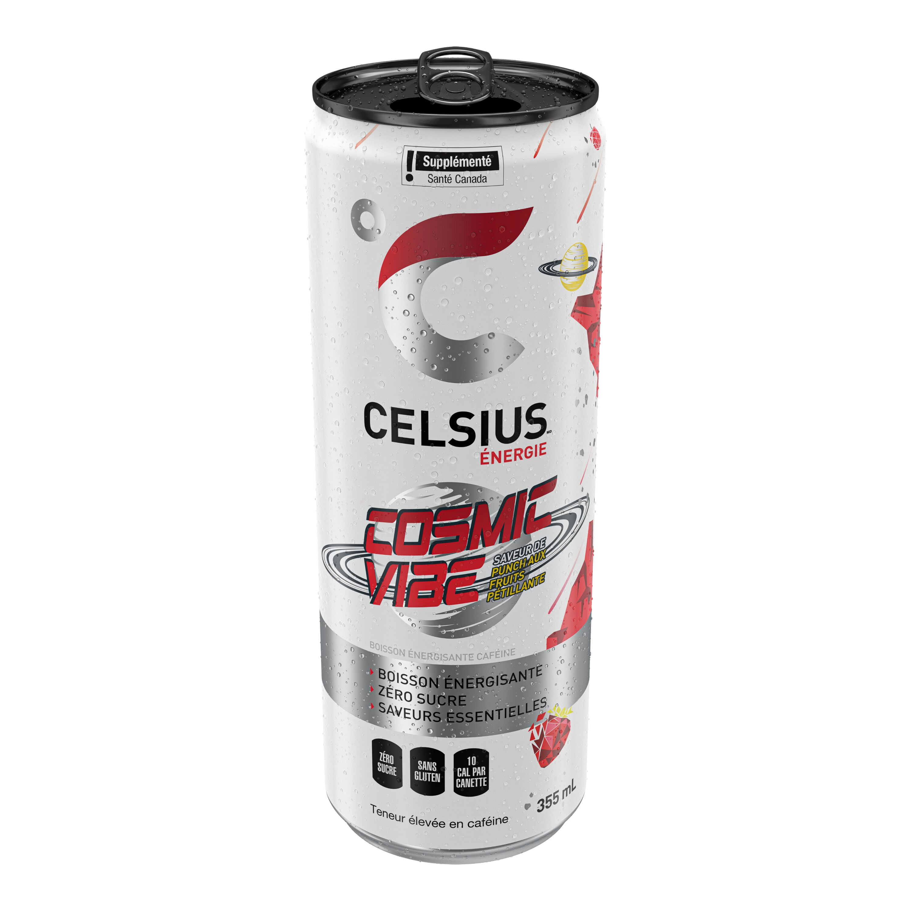 Celsius Cosmic Vibe Energy Drink 355mL, Can, Celsius Cosmic Vibe Energy Drink 355 mL, Can