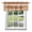 Brown, Tan, White, variant on Kitchen Cafe Valance Curtain for Small Windows,Watercolor Brown Abstract Texture Rod Pocket Short Valances,42x12in