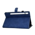 thumbnail image 5 of Luxurious Premium PU Leather for Samsung Galaxy Tab S8 2022/Tab S7 2020 11 inch Case with Pencil Holder [PU Leather Durable] Auto Sleep & Wake Flip Magnetic Kickstand Drop Shockproof Cover - Blue, 5 of 6