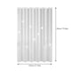 thumbnail image 3 of Cortina de ducha blanca M con peso en la parte inferior impermeable con agujeros libres con ganchos, 3 of 9