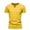 Yellow, variant on Besolor Men's Summer T-Shirts V Neck Button Short Sleeve Basic Tees Casual Slim Workout Sport Tops with Pocket