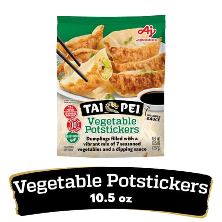 Tai Pei Vegetable Potstickers, Frozen Asian Appetizers, 10.5 oz