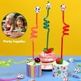thumbnail image 3 of 10 Pieces Jungle Safari Zoo Animal Theme Party Supplies Straws Reusable Plastic for Kids Birthday Favors, Family Table Decorations, 3 of 8