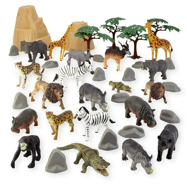 Animal Planet Big Tub of Safari Animals Playset, Create an African