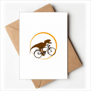 Dinosaur Cycling Moon Art Deco Fashion Greeting Cards You are Invited Invitations
