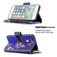 thumbnail image 3 of Dteck iPhone 8 Plus / 7 Plus Case with Zipper Wallet, Painted PU Leather Folio Case 9 Card Slots Wallet Case with Zipper Pocket / Hand Strap for iPhone 7 Plus/8 Plus 5.5",03# Purple Butterfly, 3 of 4