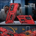 thumbnail image 6 of ANTSHARE for Samsung Galaxy S24FE Case with Rotatable Ring Kickstand & 9H ScreenProtector-Red, 6 of 7