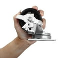 thumbnail image 4 of SY America 3" 4 Pack Caster w/ Polyolefin Black Rubber Top Plain Plate , Top Plate Caster, 1320 lbs Total Capacity(3 inches pack of 4, 2 Swivel w/ Brakes & 2 Rigid), 4 of 8