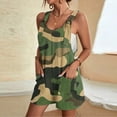 thumbnail image 2 of Drses Cute Short Jumpsuits Women Print Rompers One Piece Wide Leg Shorts Overalls Sleeveless Jumpers Pockets, 2 of 5