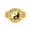 Gold, variant on Unisex Stainless Steel Unique Vintage Ethnic Style Taoism Tai Chi Yin Yang Bagua Balance Ring Zen Spirit Talisman Band Silver Size 13