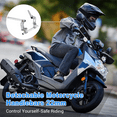 thumbnail image 4 of Adjustable Motorcycle Handlebars Handle Bar, Detachable Steering Hangers Bars System for 125cc Scooter Silver, 4 of 4