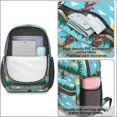 thumbnail image 4 of Bigfoot and Guitar Blue Pattern 17" School Backpacks for Teens,Waterproof Oxford Fabric,S-Shape Padded Straps for School,Travel,Hiking,Camping, 4 of 6