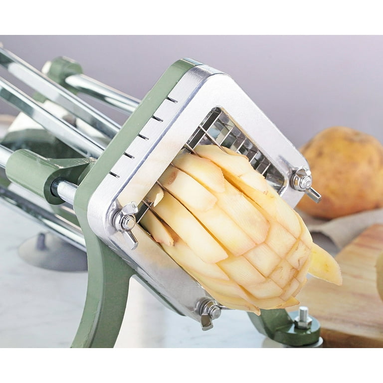Shoestring Potato Cutter - French Fries Press - French Fry Cutter  Commercial Grade - Industrial Fry Cutter - Sweet Potato Slicer - Commercial French  Fry Cutter Stainless Steel - Hand Potato Slicer