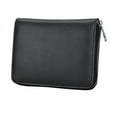 thumbnail image 2 of AMZER Anti-Magnetic Credit Card Holder Genuine Leather Credit Card Wallet Purse with Zipper for Women Men, Black, 2 of 6