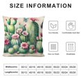 thumbnail image 5 of COMIO Hello Spring Cactus Decorative Throw Pillow Covers, Stay Awhile Cacti Green Succulents Plants Outdoor Pillowcase, Red Flower Butterfly Summer Seasonal Cushion Case Home Decor White, 5 of 5
