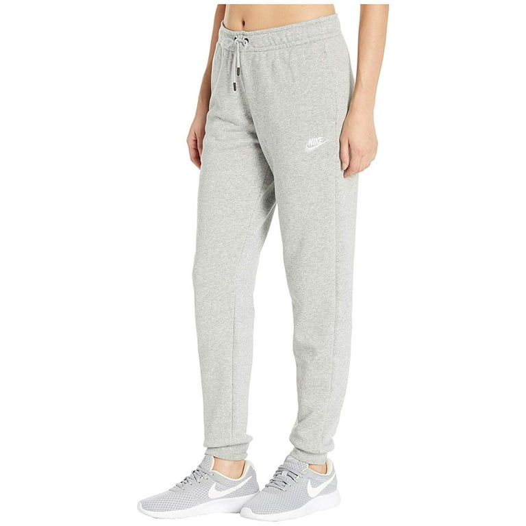 Nike Sportswear W NSW ESSNTL LGGNG SWOOSH MR - Leggings - Trousers - grey  heather/white/grey 